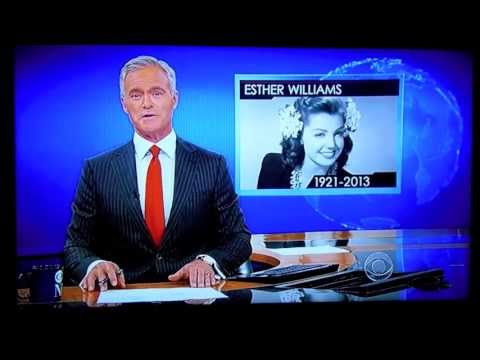 CBS Evening News pays tribute to Esther Williams