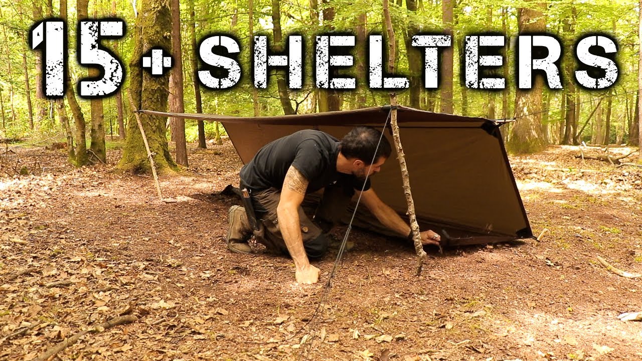 15 Shelters with a Tarp Camping & Bushcraft