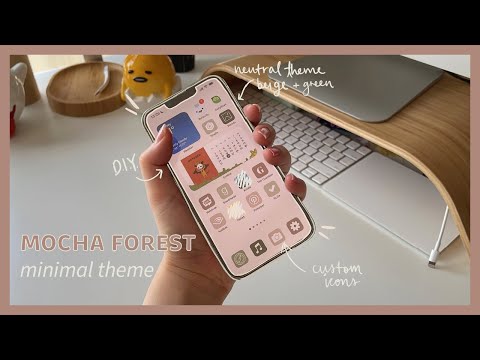 Custom iOS app icons - quick tutorial 🌴 minimal theme - iPhone 13 pro (eng cc + chill lofi)