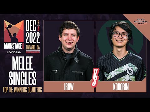 iBDW (Fox) vs KoDoRiN (Marth) - Melee Top 16 Winners Quarter-Final  - Mainstage 2022