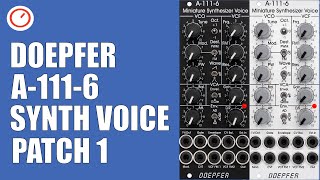 Video thumbnail for Doepfer A-111-6 Analog Eurorack Synth Voice - Patch 1: It's Just The Beginning | SYNTH ANATOMY by SYNTH ANATOMY