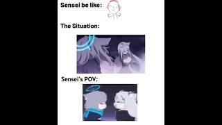 Sensei POV || Blue Archive || [Shiroko &amp; Kuroko] {Abydoy} #edit #anime #blueacrhive