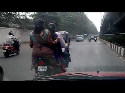 GJ-5-BC-5136 Motor Bike Rider With Total 3-Passengers at Surat-City (Gujarat)? On 16.02.2013