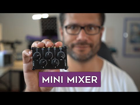 Little Bear MC5 passive 4 stereo channels mini mixer - for small synth setups