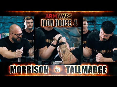 EPIC ARMWRESTLING WAR KIERAN MORRISON Vs TIM TALLMADGE- ARM WARS IRON HOUSE 4- OFFICIAL FILM VERSION