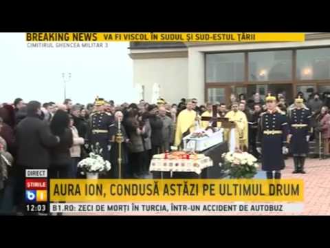 Aura Ion, condusa pe ultimul drum
