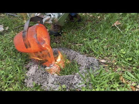 Exploding Massive Aluminum Anthill Casting #23