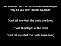 Tragically Hip - Poets (lyrics)