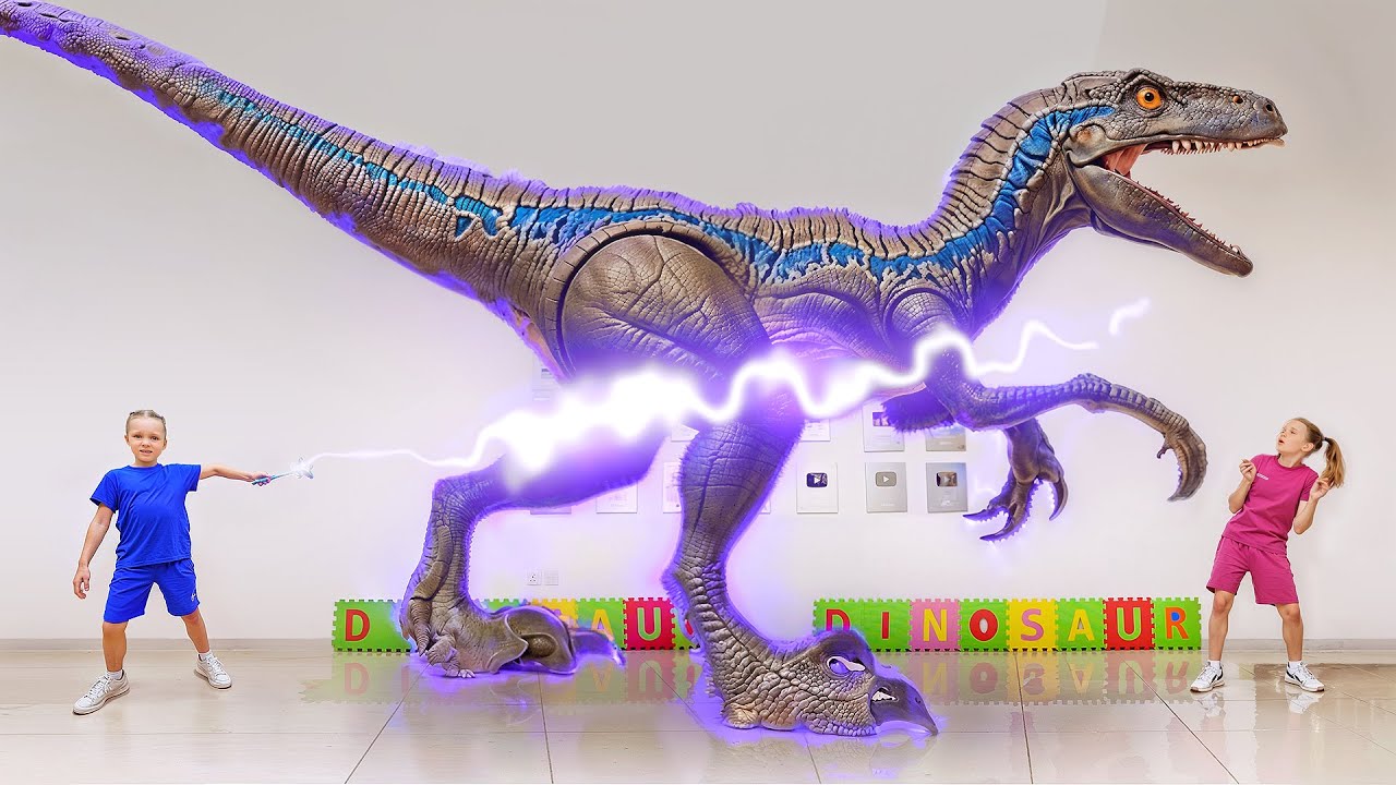 Huge Real Dinosaurs in Our Room | Amazing Adventures with Vania Mania Kids