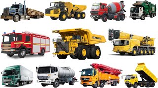 Download lagu Types of Trucks | Dump Trucks, Mixer Trucks, Haul Trucks, Box Trucks, Fire Trucks mp3
