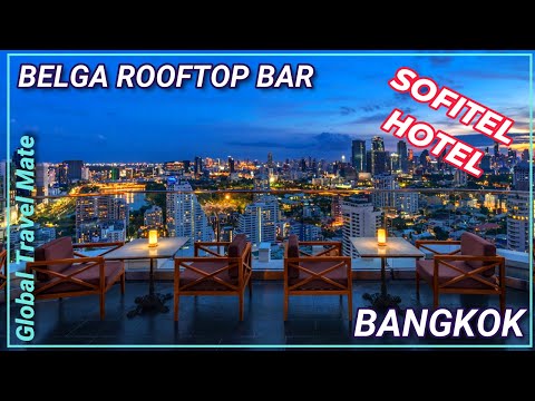 Bangkok - Belga Rooftop Bar & Brasserie 32º andar Sofitel Hotel Sunset 🇹🇭 Tailândia