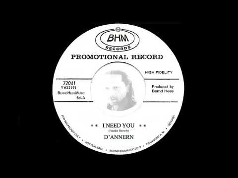 D'Annern -  I Need You