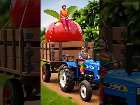 Miniature Acerola Shake | Tiny Punjabi Women Make Giant Fruit Juice | Hyper-Realistic Art#viralvideo