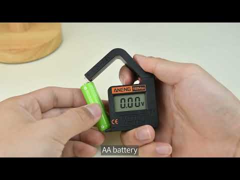 ANENG 168Max Electronic Digital Display Battery Tester,Measure 5,7,1,2,6F22 9V Battery