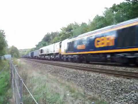 6Z60 at brighouse 60 095 & 66 753 with 66 706 on the rear