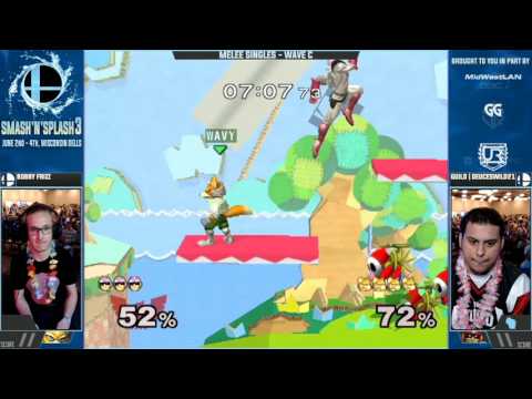 Smash n Splash 3 - Bobby Frizz (Fox) vs. Guild | Deuceswild21 (C. Falcon) - Singles Pools Wave C
