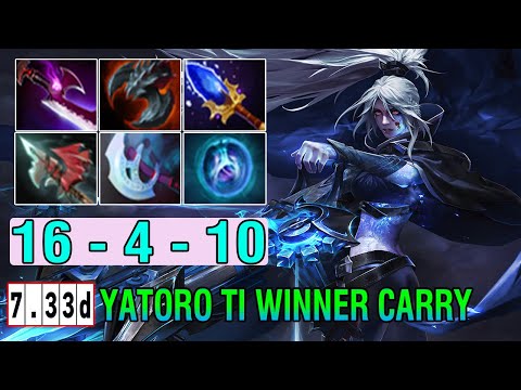 YatoroGod [Drow Ranger] Carry Fire Machine Full 6 Slot Item Brutal Multishot Damage 16Kills 7.33D