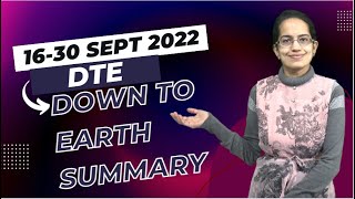 Heat Waves, Agriculture, Drought: 16-30 Sept 2022 Down to Earth (DTE) | UPSC | GS