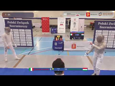 Warsaw World Cup 2023 SMS - L64 - Leonardo Dreossi ITA v Csanad Gemesi HUN