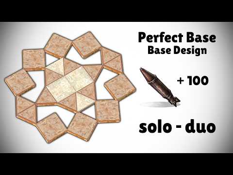 Rust - NEW Perfect Base 2x1 for Solo/Duo design | +100 rockets