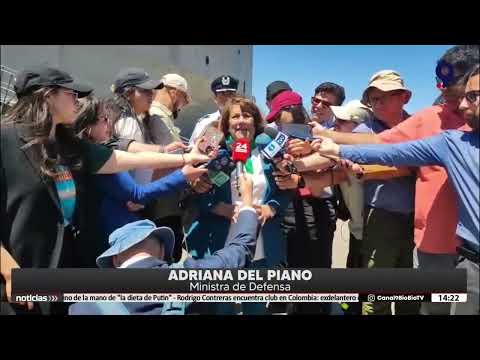 Presidente Boric visitó buque en Talcahuano