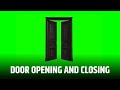 Door Opening And Closing Animation Green Screen Chroma Key Content For Creators