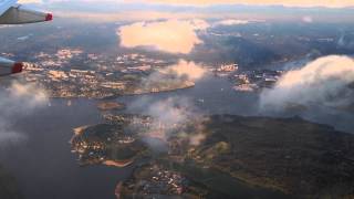 preview picture of video 'Flying into Stockholm'
