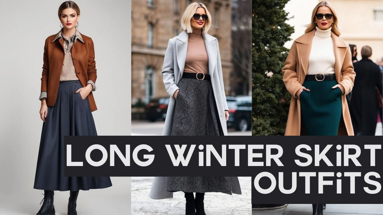 Long Winter Skirt Outfits ❄️ How to Wear Skirts in Winter | 7 Stylish Ideas |  Fashion Trends 2025