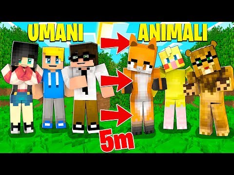 MINECRAFT MA OGNI 5 MINUTI DIVENTIAMO ANIMALI!!