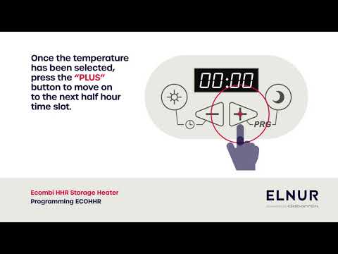 ELNUR Gabarron ECOHHR How to Programme Your HHR High Heat Retention Storage Heater
