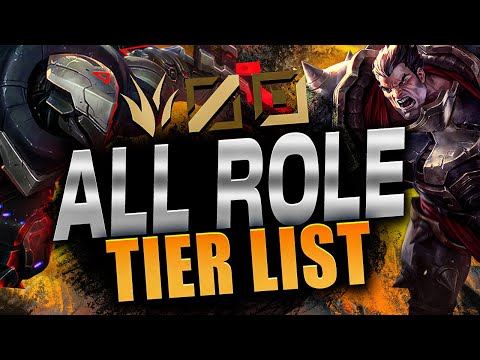 Best TIER LIST ever EVERY ROLE (12.23) | Challenger Indepth Review