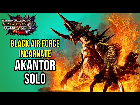 One Hunter Against The Burning Black God | MHGU G Rank Akantor SOLO