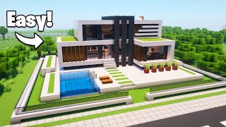 Minecraft: How To Build an Amazing Modern House 🏡 (step-by-step) - Tutorial
