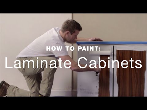 How to paint laminate kitchen cabinets?
