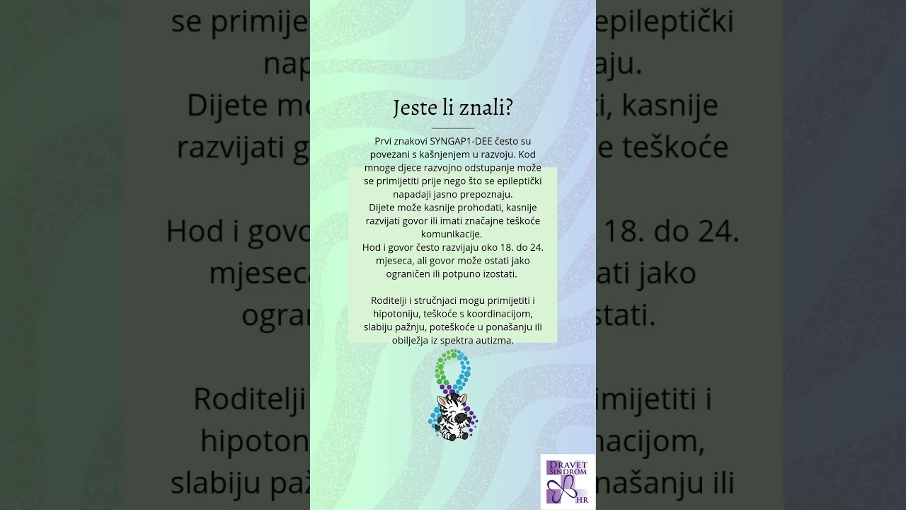 SYNGAP1 razvojna i epileptička encefalopatija