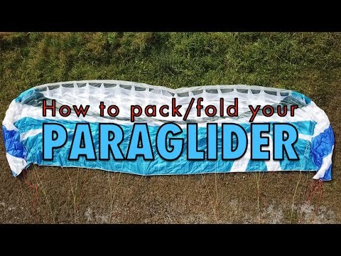 How to pack/fold your PARAGLIDER ?!