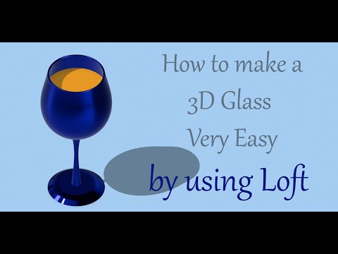 Simple way to Making of Glass in 3D Modeling | Loft Function | Shapr3D Sketching