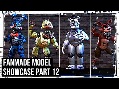 FNAF 4 C4D) MOST ACCURATE MODELS - ALL ANIMATRONICS SHOWCASE (models by  Scott Cawthon) 