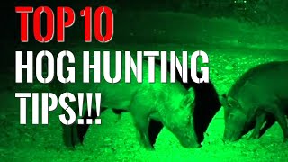 Top 10 Hog Hunting Tips!!!  |  Guaranteed to Bring in Hogs!
