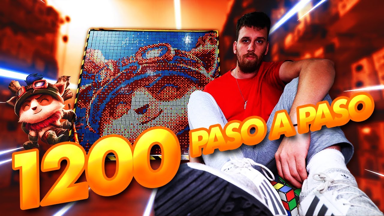 Así armé un MURAL con 1200 CUBOS DE RUBIK paso a paso 🎨🧩