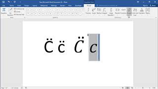How to type letter C with Diaeresis (two dots) in Word: How to Put Double Dots Over a Letter