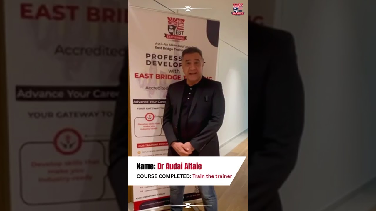 Train the Trainer Success - Dr. Audai Altaie