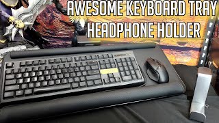 Klearlook Keyboard Tray And EURPMASK Headphone Rack Honest Unboxing And Review