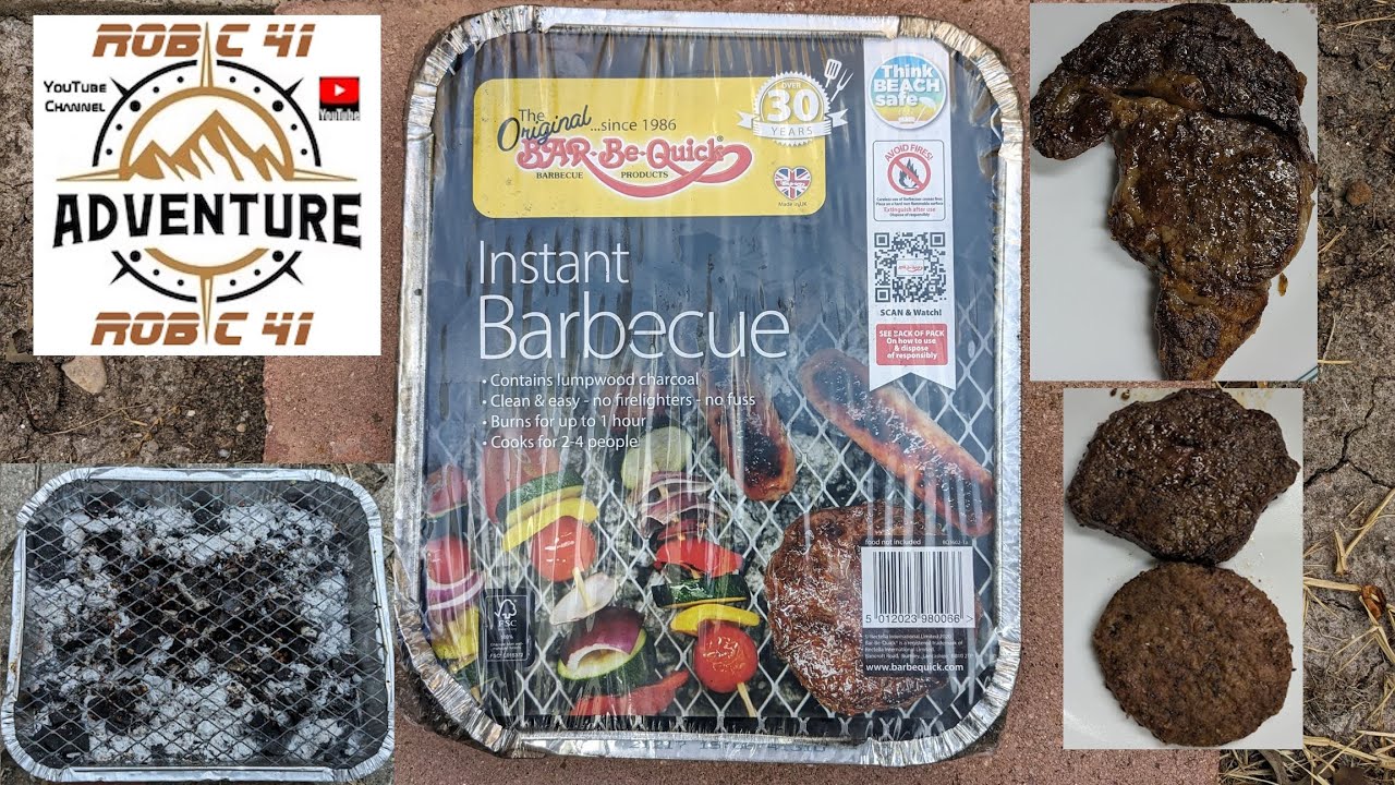 Instant, Portable and Disposable Bar B-Q Grill Follow up Video - Cooking Included #grilling