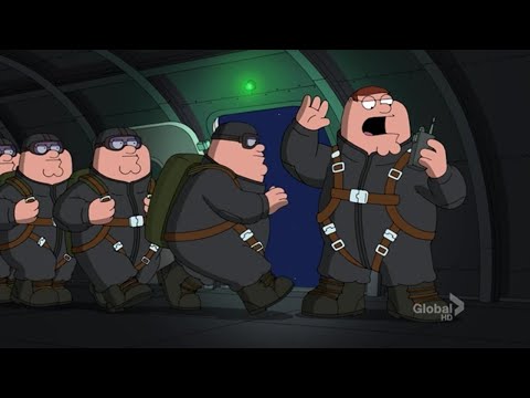 Family Guy - Peter at the various checkpoints