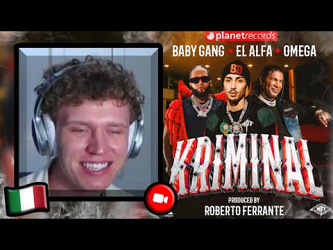 FIRST REACTION TO KRIMINAL - BABY GANG ❌ EL ALFA ❌ OMEGA | Italian Music Reaction