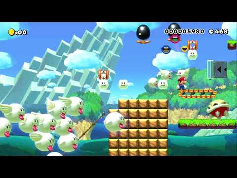 刺憎が先にゴール遂げぞう！ ※全自動　(Don`t move) by まさかっちんん - SUPER MARIO MAKER - NO COMMENTARY 1bb