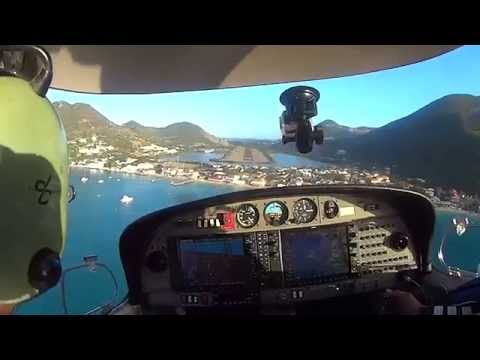 Aterrissando no Aeroporto L'Espérance, St Martin