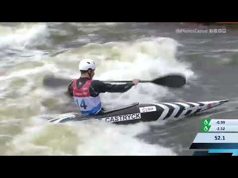 Titouan Castryck, Frankreich, Halbfinale / ICF Kanu-Kajak-Slalom-Weltcup 2023, Prag, Tschechische...