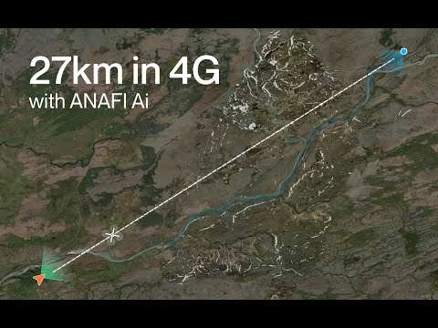 Dronas Parrot Anafi Ai video